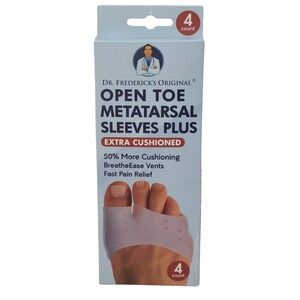 Dr. Frederick's Metatarsal Sleeves Plus 4 Pieces Metatarsal Pads Open Package